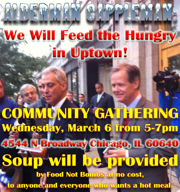 Community Gathering March 6 from 5-7pm 4544 N Broadway Chicago