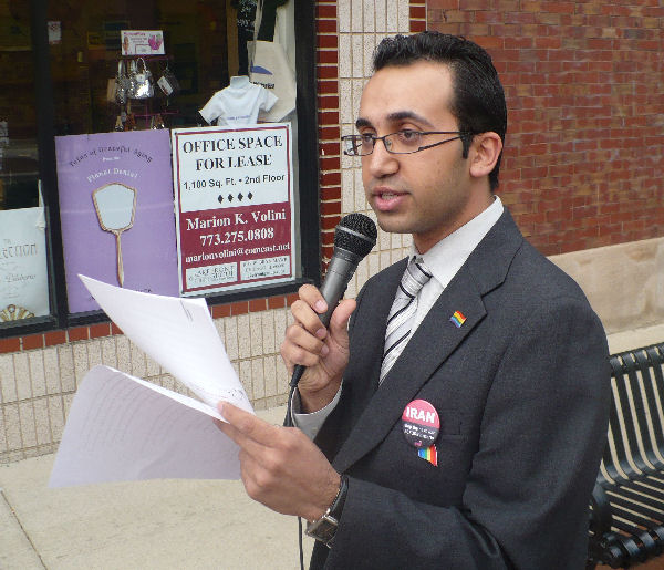 Arsham Parsi, co-founder and Executive Director of the Iranian Queer Organization