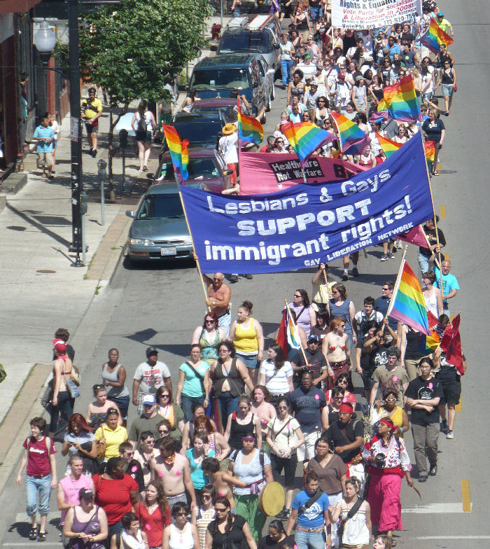 2008 Dyke March - Lesbians & Gays Support Immigrant Rights!