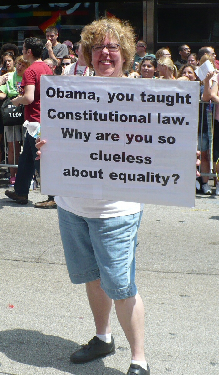 Obama, you taught Constitutional law. Why are you so clueless about equality?