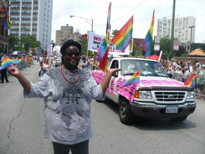 Thomas & the Gay Liberation Network Pride Pickup Truck