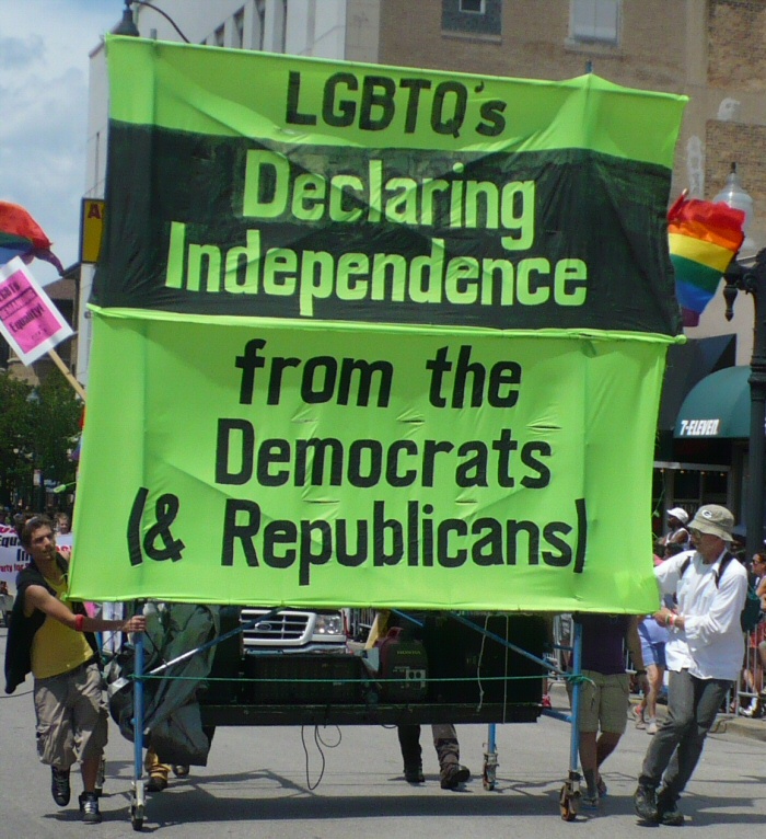 LGBTQ's Declaring Independence from the Democrats (& Republicans)