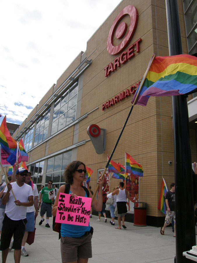 Click here to See/Read More... Target protest photos by Tracy Baim